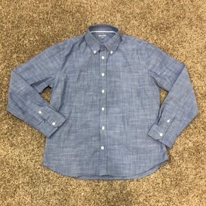 Ash & Erie Medium Slim Button Down Muted Blue Shirt NWOT